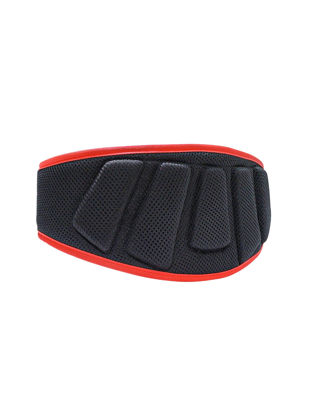 MUSCLEXP Black Gym Nylon Padded Weightlifting Belt Sport Accessories Price in India