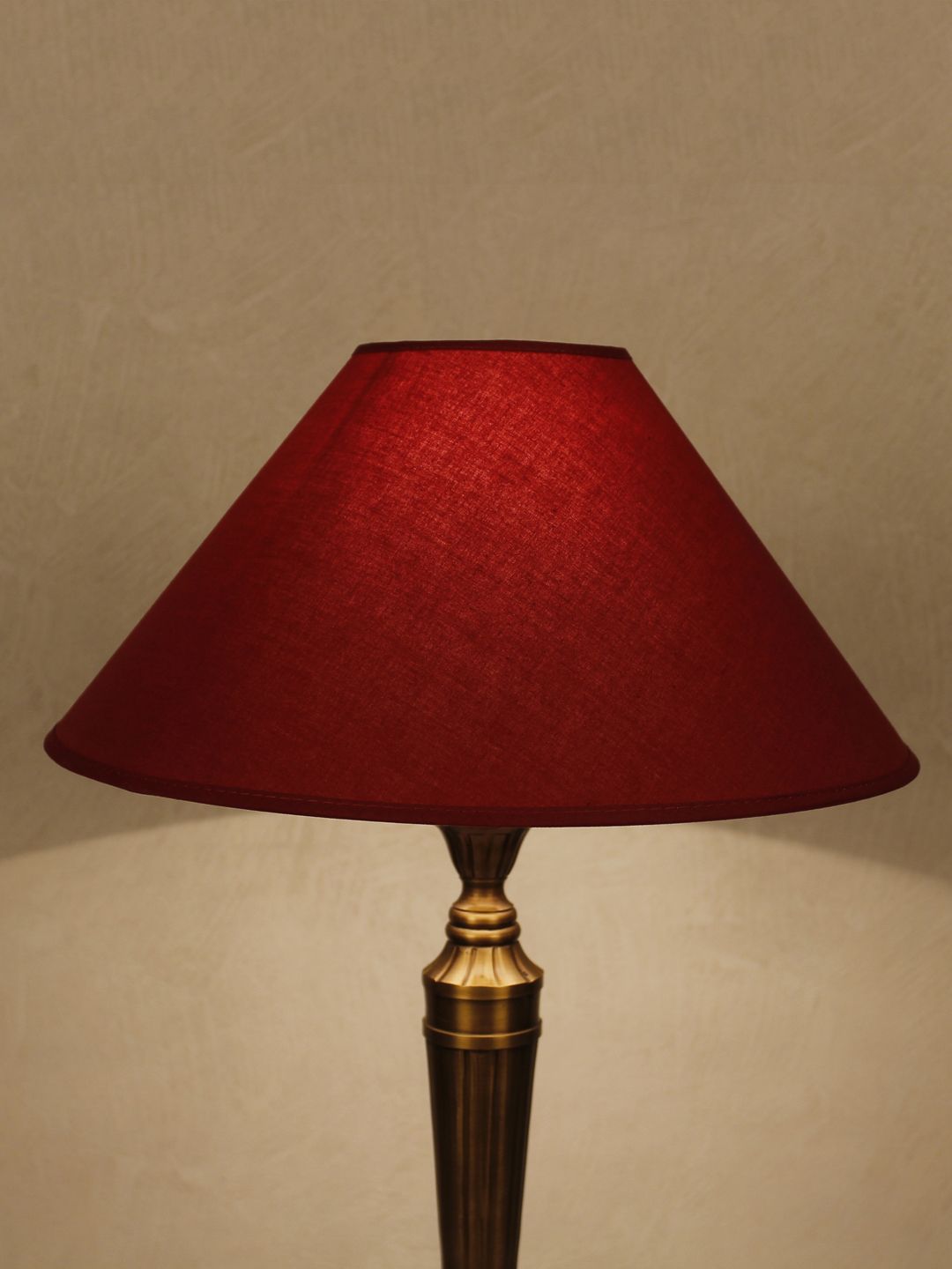 THE LIGHT STORE Maroon Bedside Standard Table Lamp Price in India