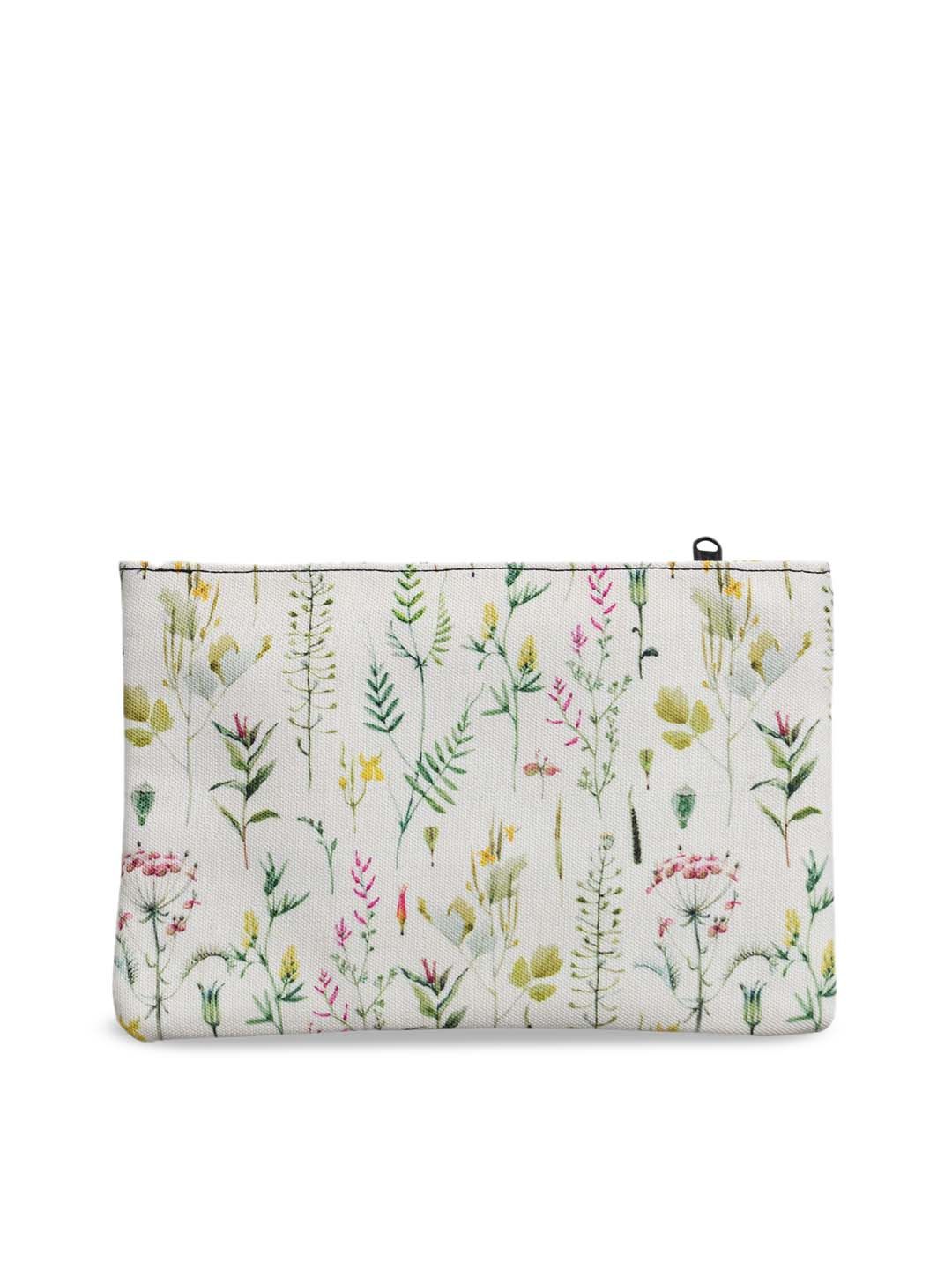 BandBox White Floral Printed PU Structured Tote Bag Price in India