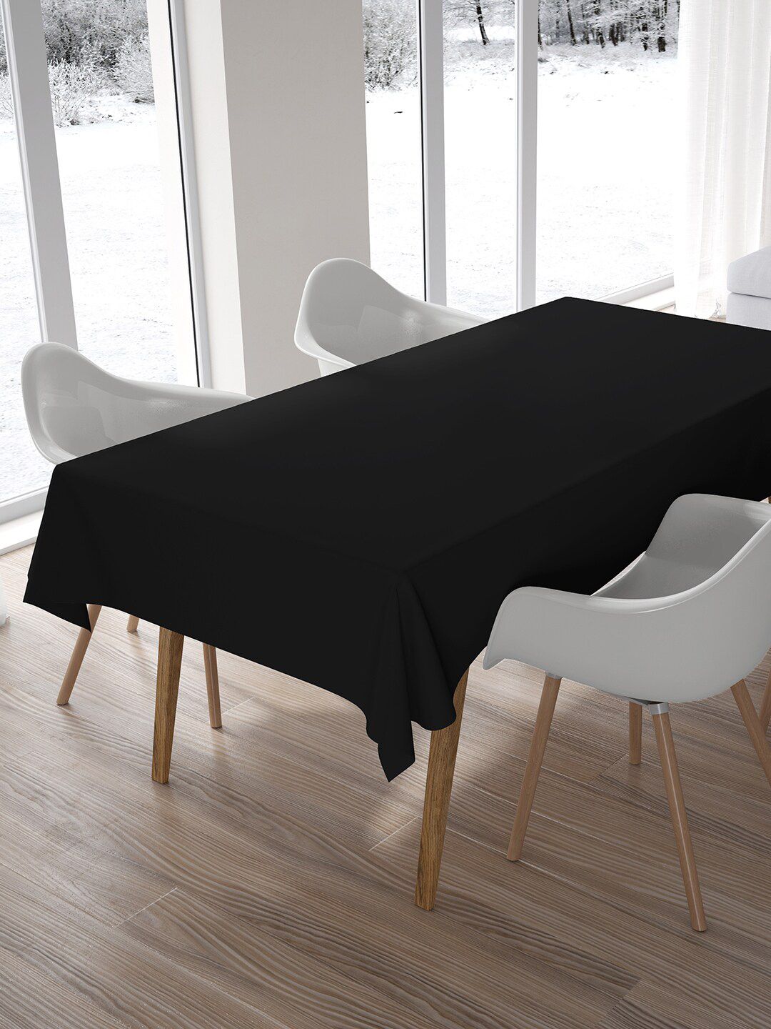 Encasa Homes Unisex Black Table Cloth Price in India