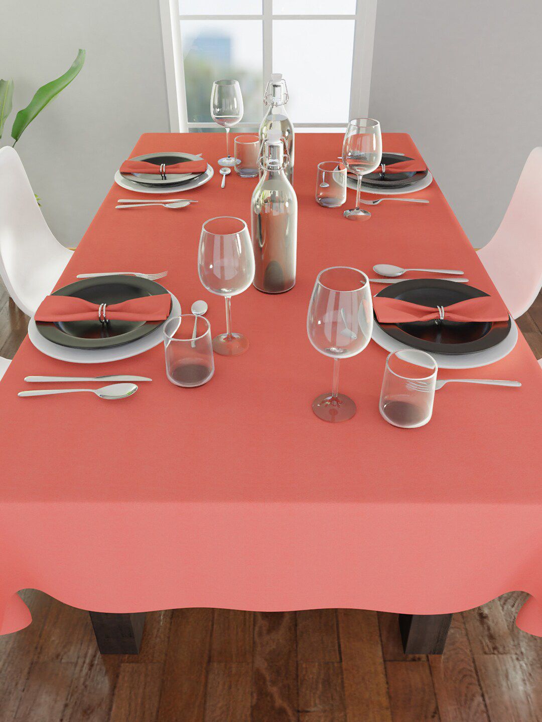 Encasa Homes Unisex Coral Table Cloth Price in India