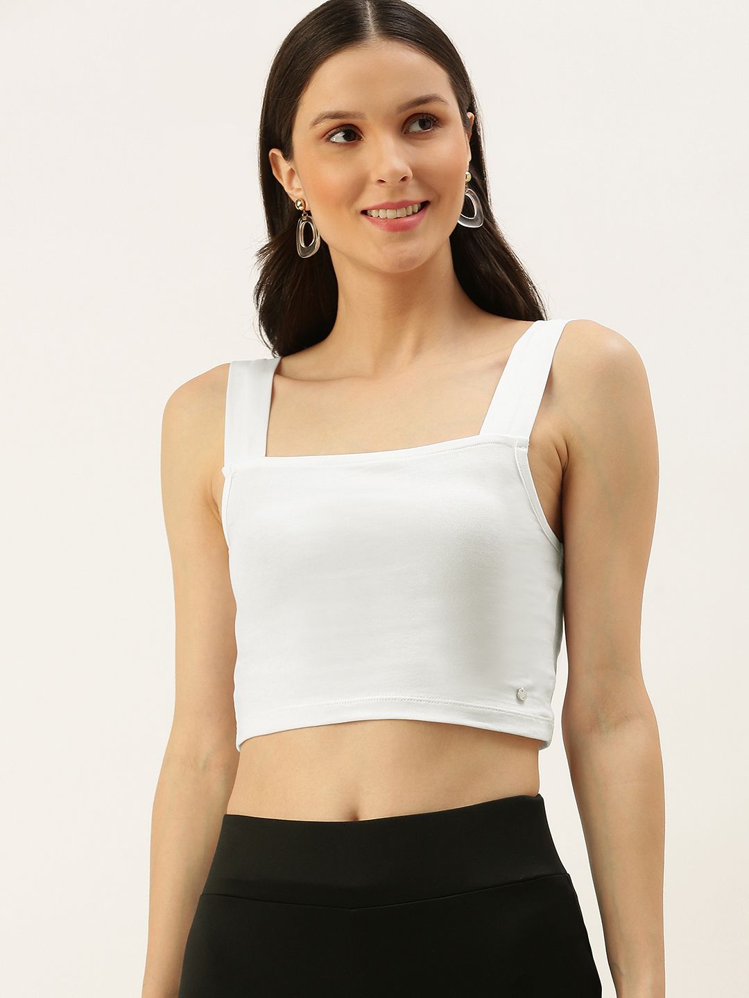 FOREVER 21 Women White Bralette Crop Top Price in India