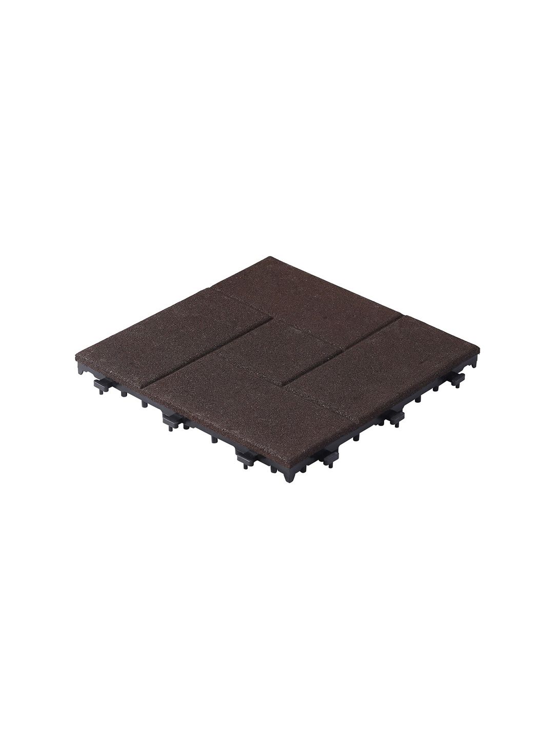 Sharpex Brown Solid Rubber Deck Tiles Price in India