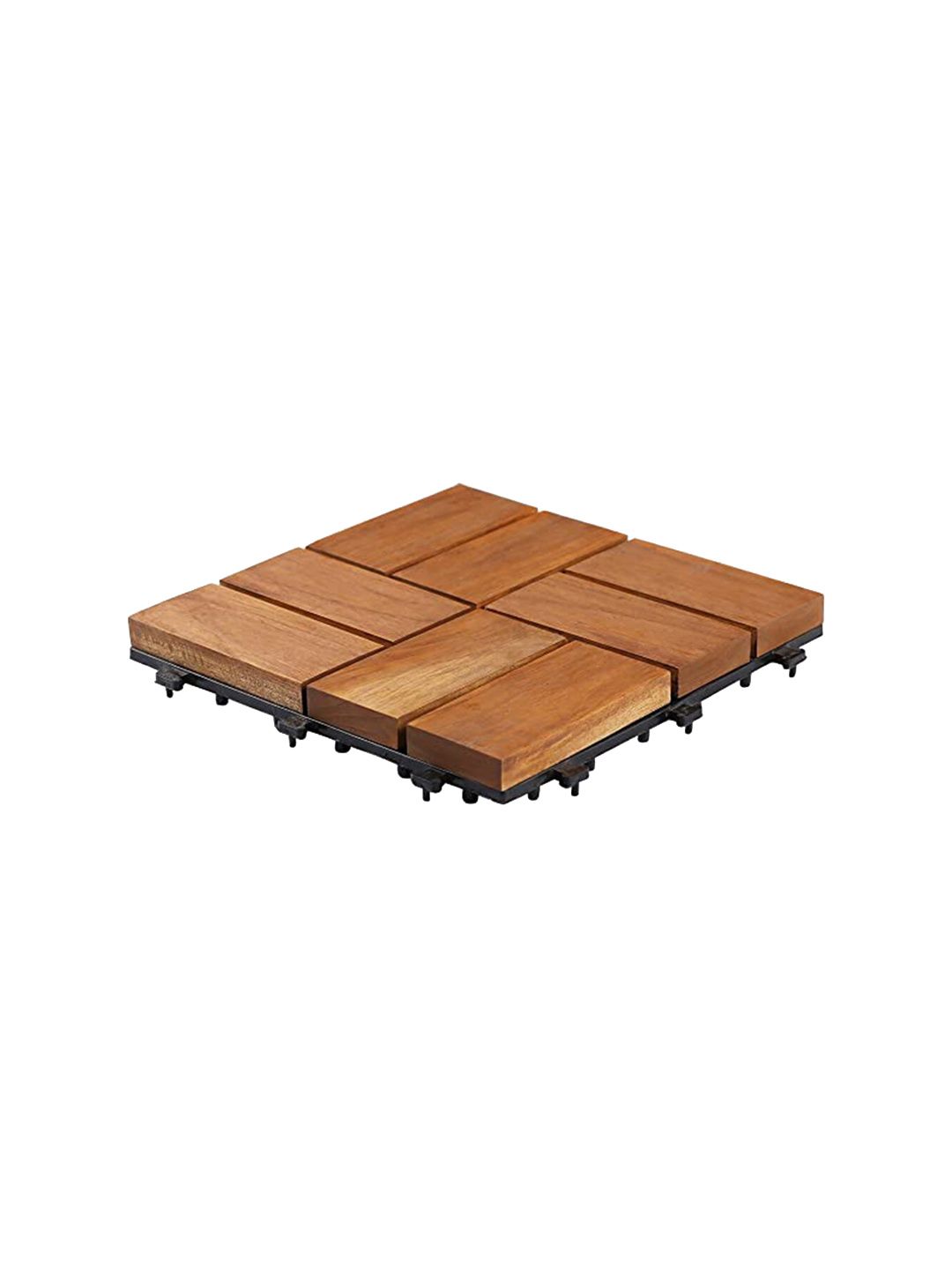 Sharpex Brown Solid Wood  Deck Tiles Price in India