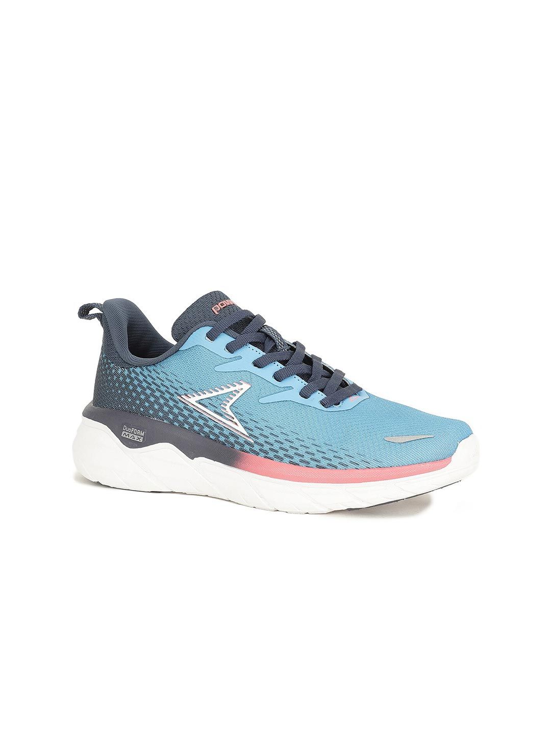 Power Women Blue Mesh Running Non-Marking Shoes Price in India