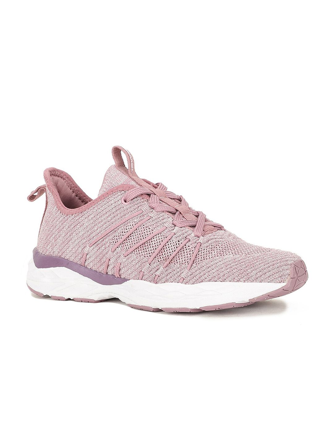 Power Women Pink Textile Running Non-Marking Shoes Price in India