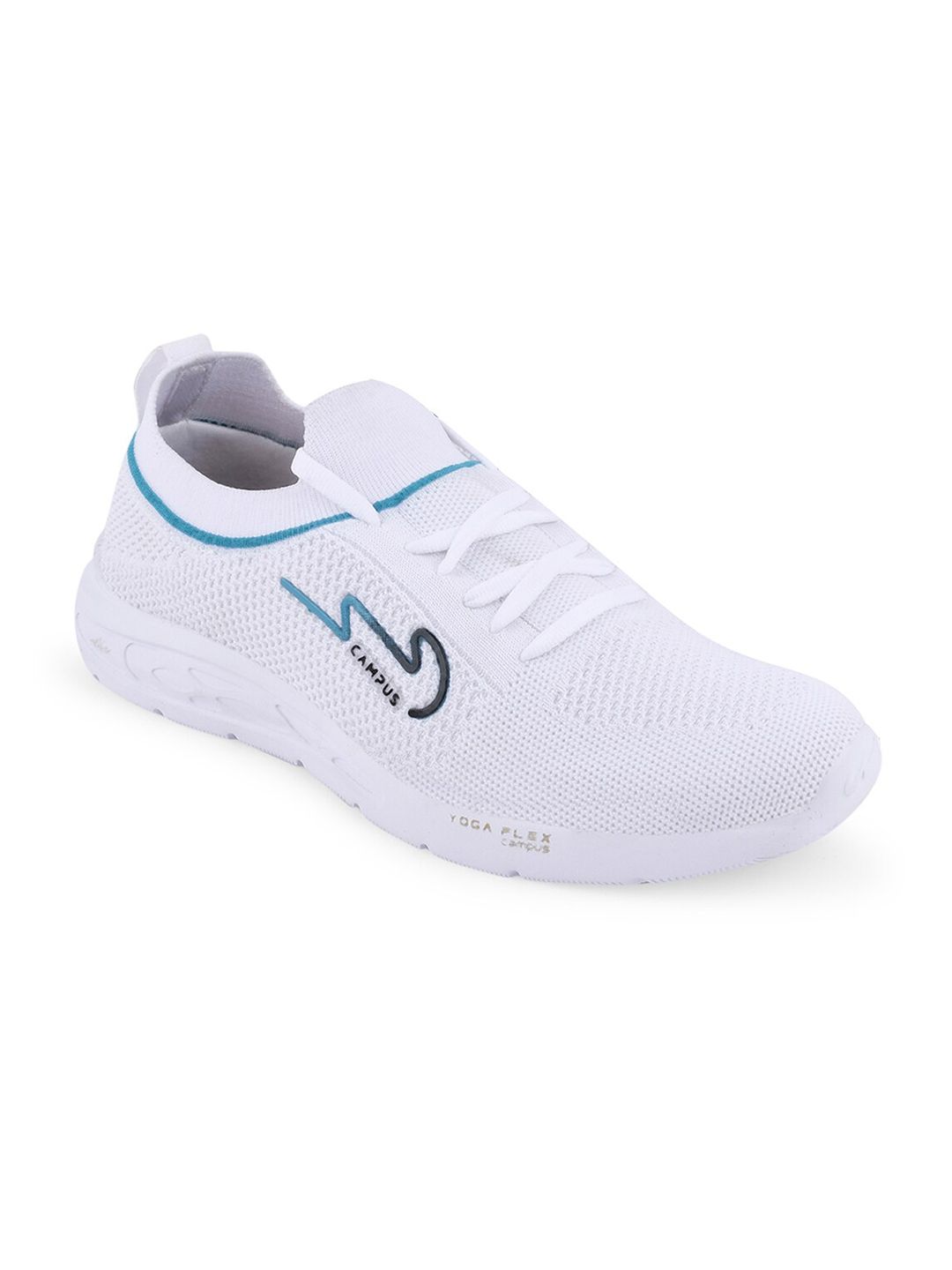 Campus Women White Mesh Running Non-Marking Shoes Price in India