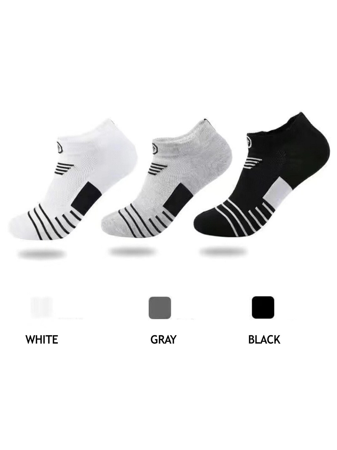 YOUSTYLO Pack of 3 Patterned Ankle Length Socks Price in India