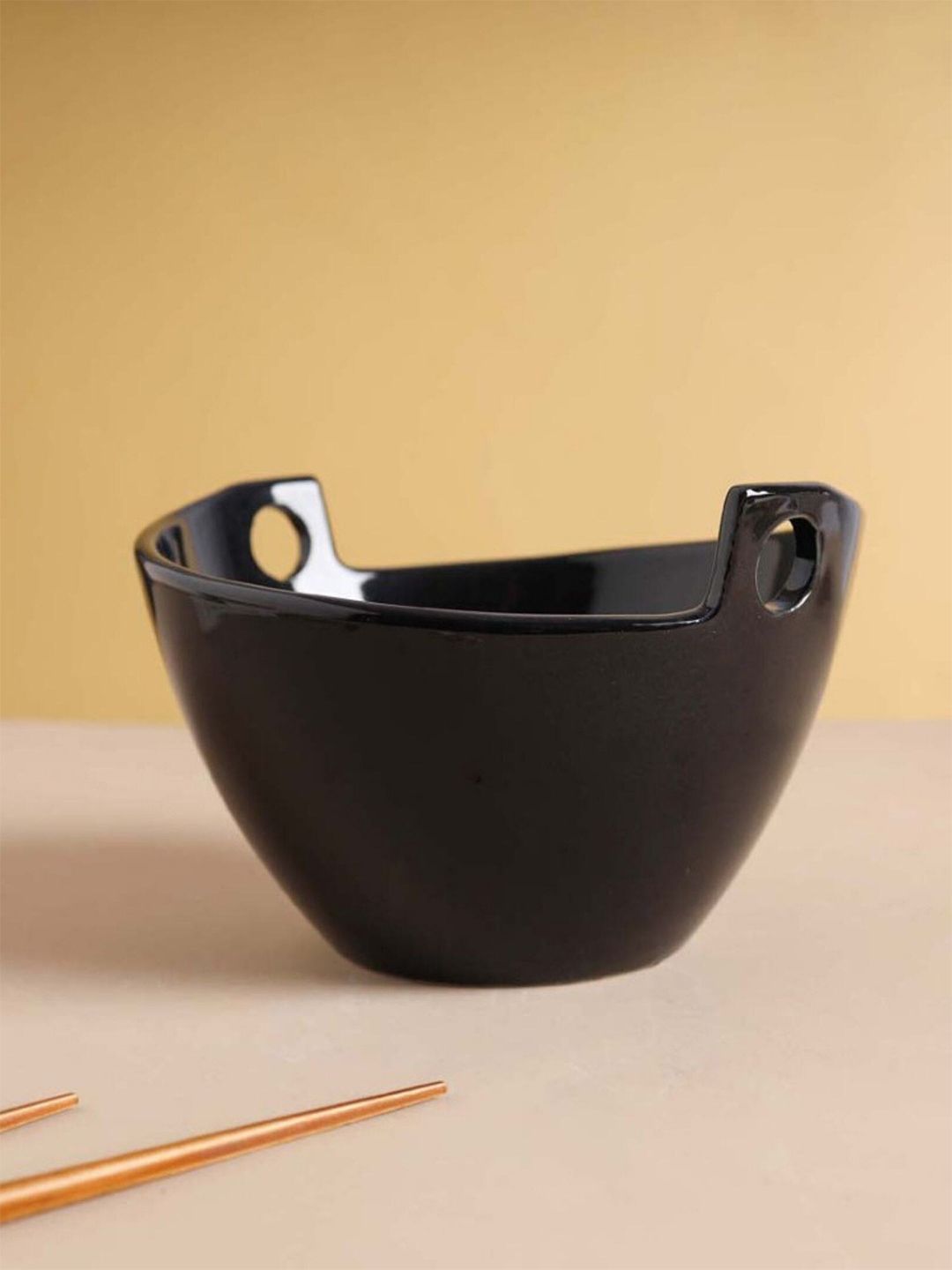 Nestasia Black Ceramic Soup Bowl Price in India