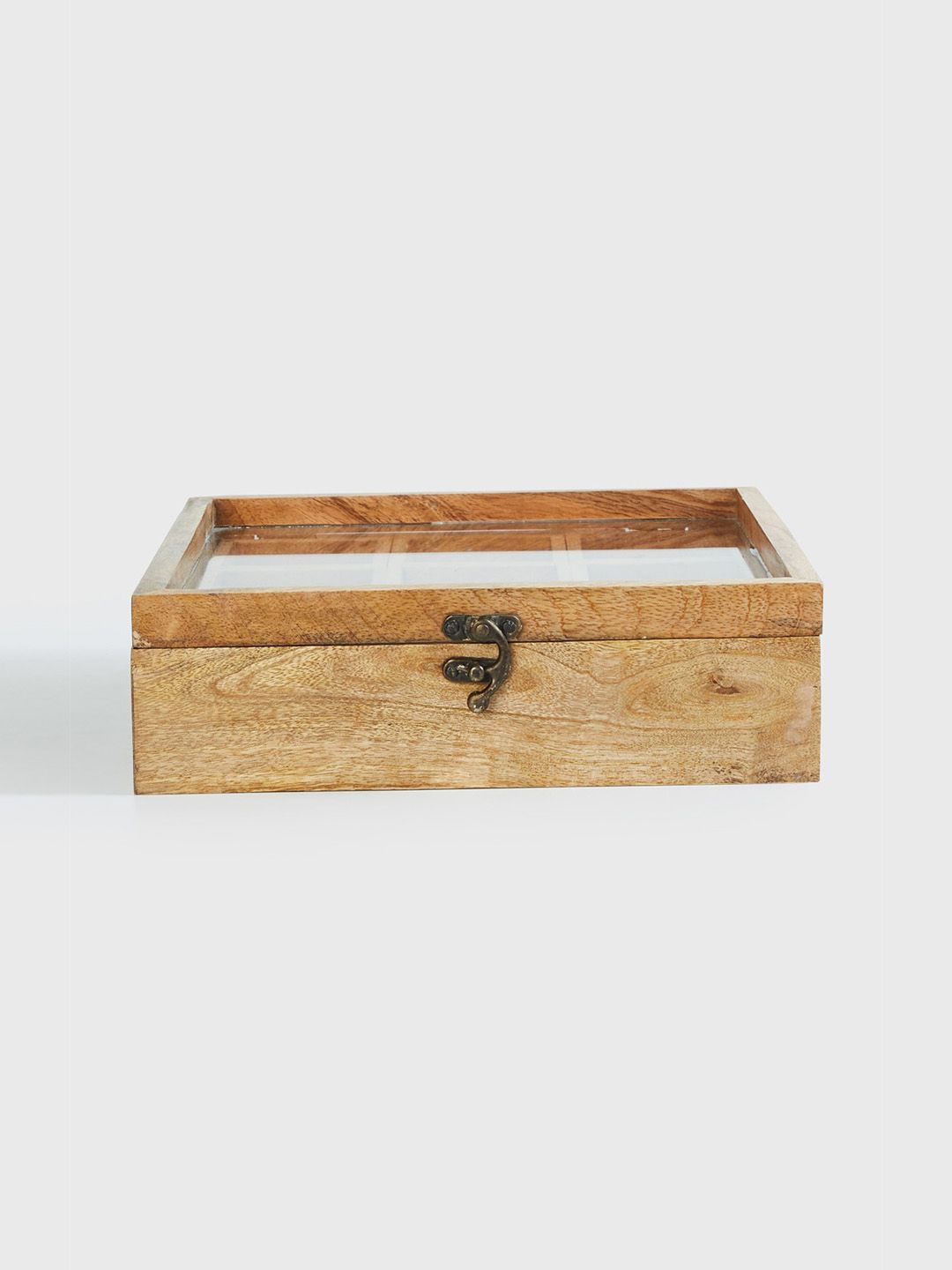 Home Centre Brown Wooden Spice Box With Spoon Price in India