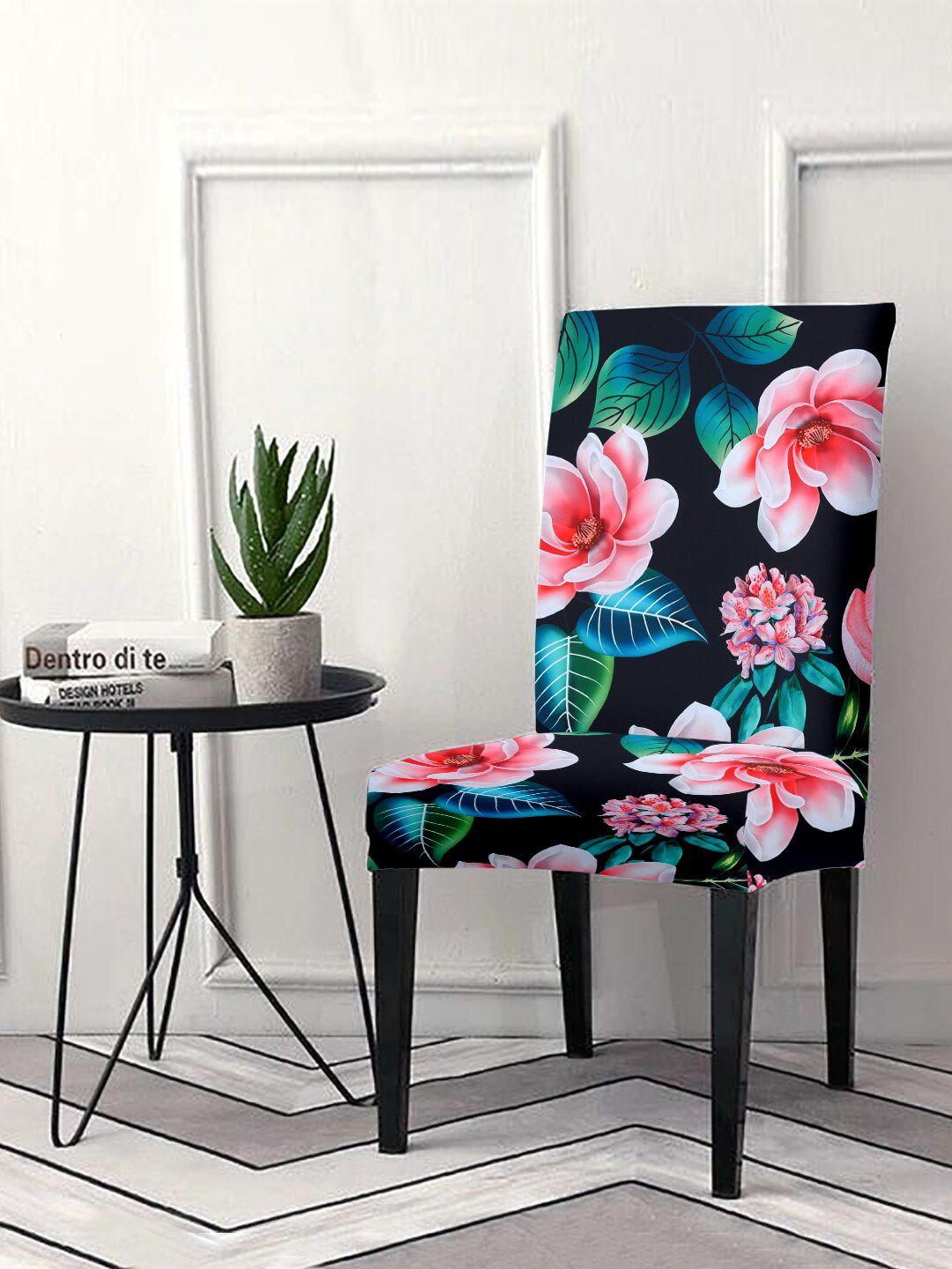 Cortina Multi Floral Printed Chair Slip Covers Price in India