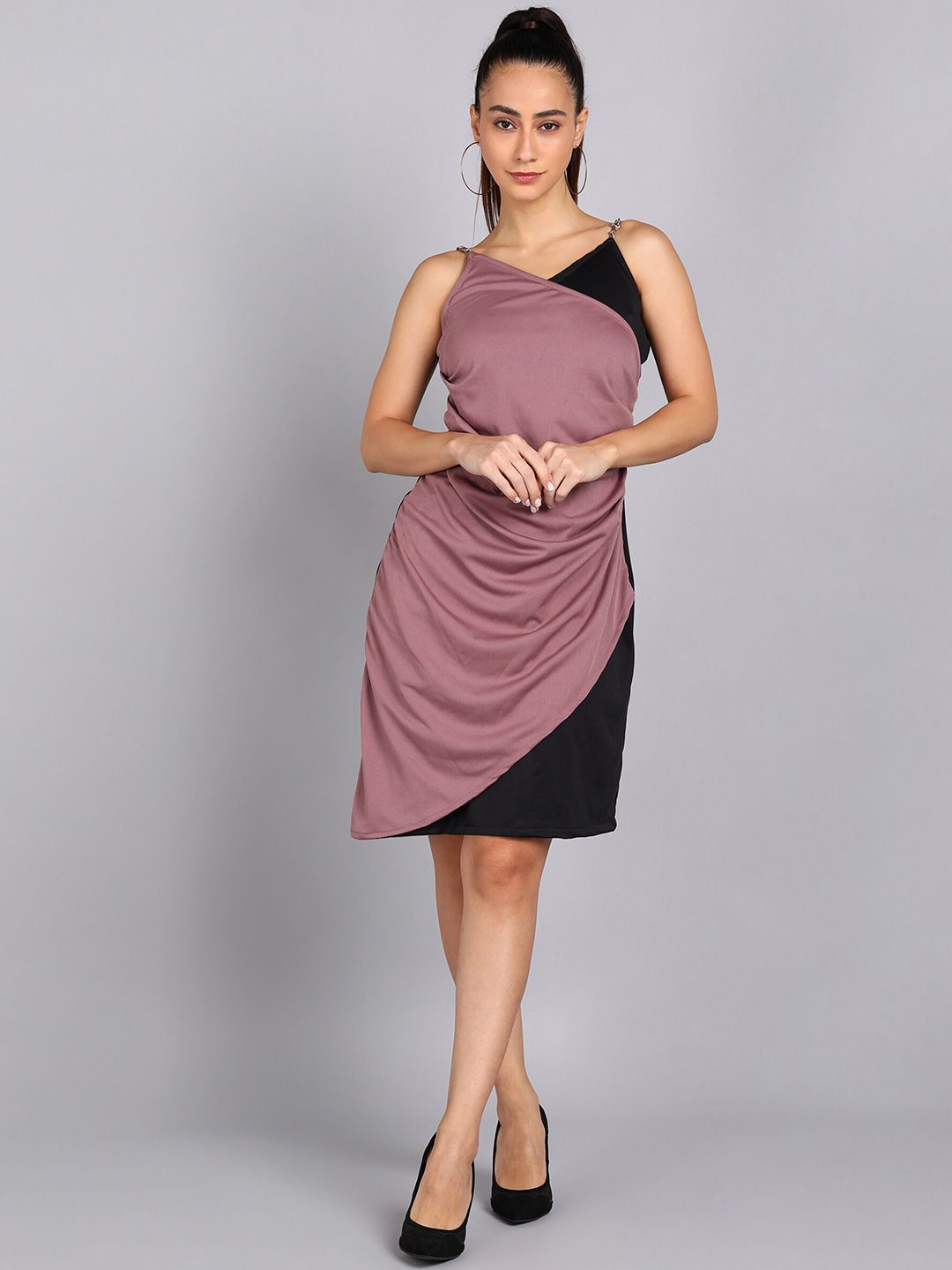 shashvi Women Pink Sheath Dress Price in India