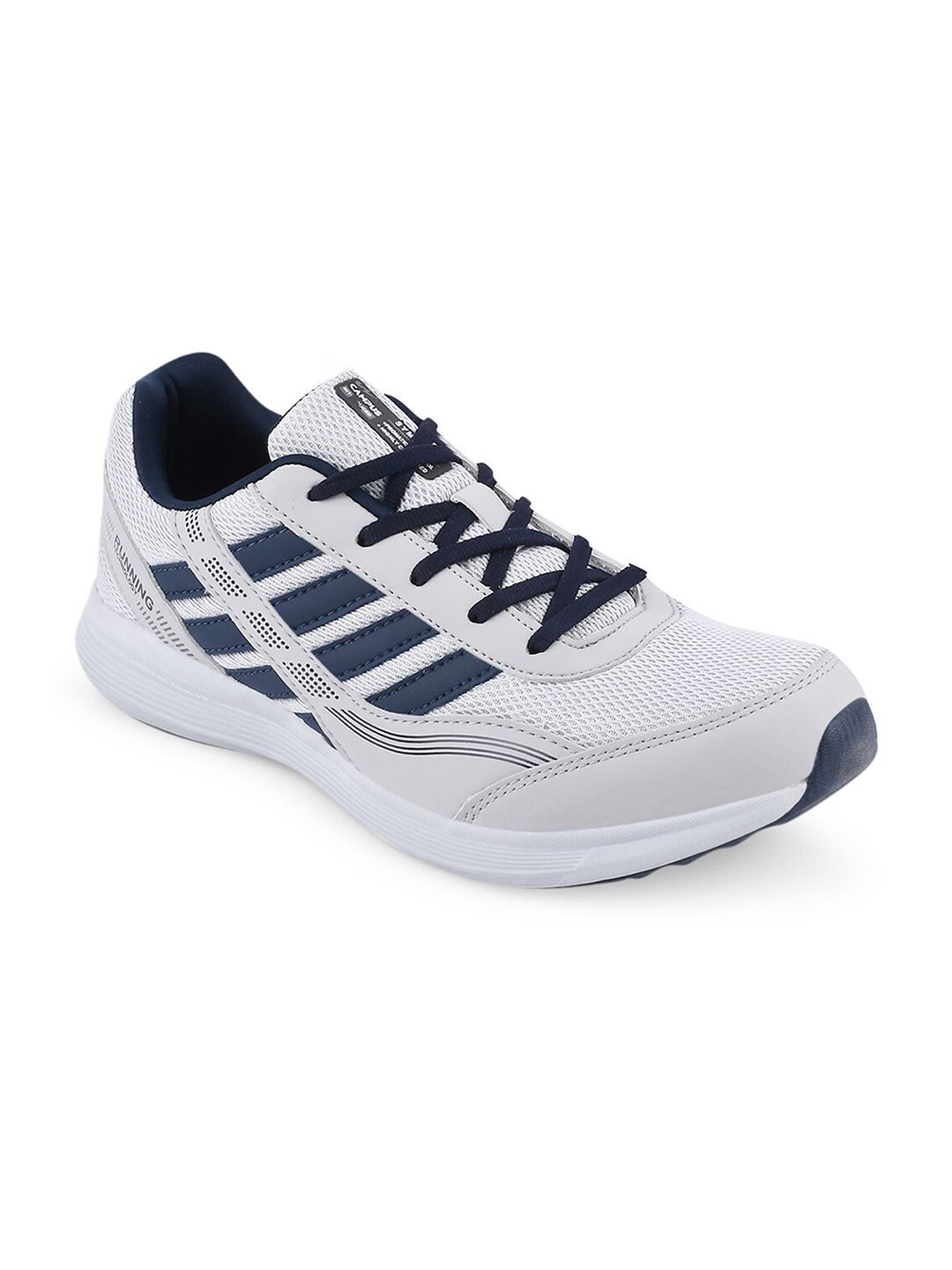 Campus Men ROUTINE Grey Mesh Running Non-Marking Shoes