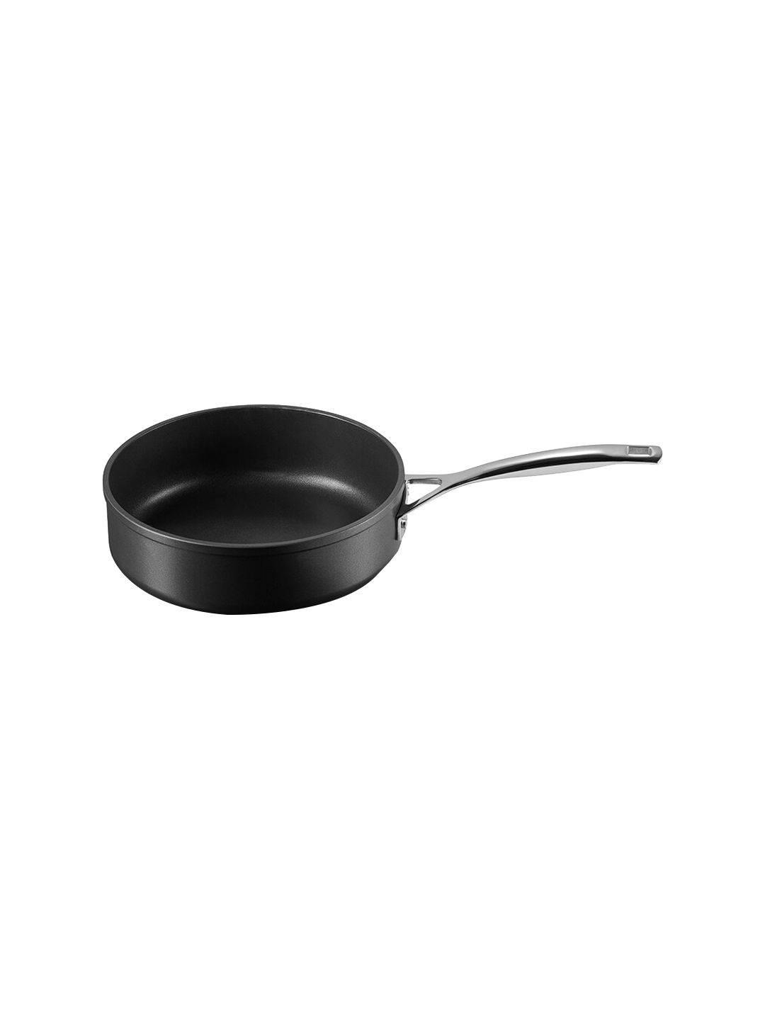 LE CREUSET Adults Black Solid Stainless Steel Saute Pan 24 cm Price in India