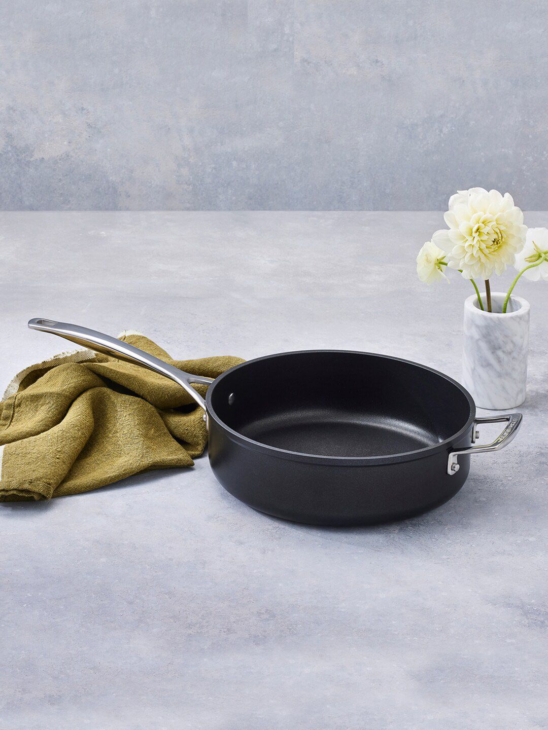 LE CREUSET Black Solid Stainless Steel Sauce Pan Price in India