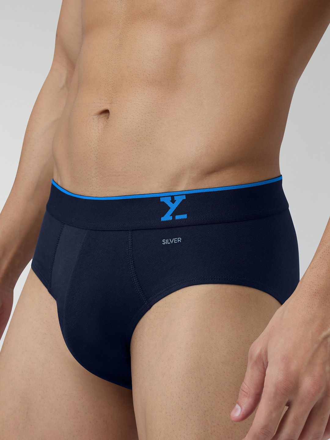Buy XYXX Men Traq Silver Cotton Trunk - Briefs for Men 19391746