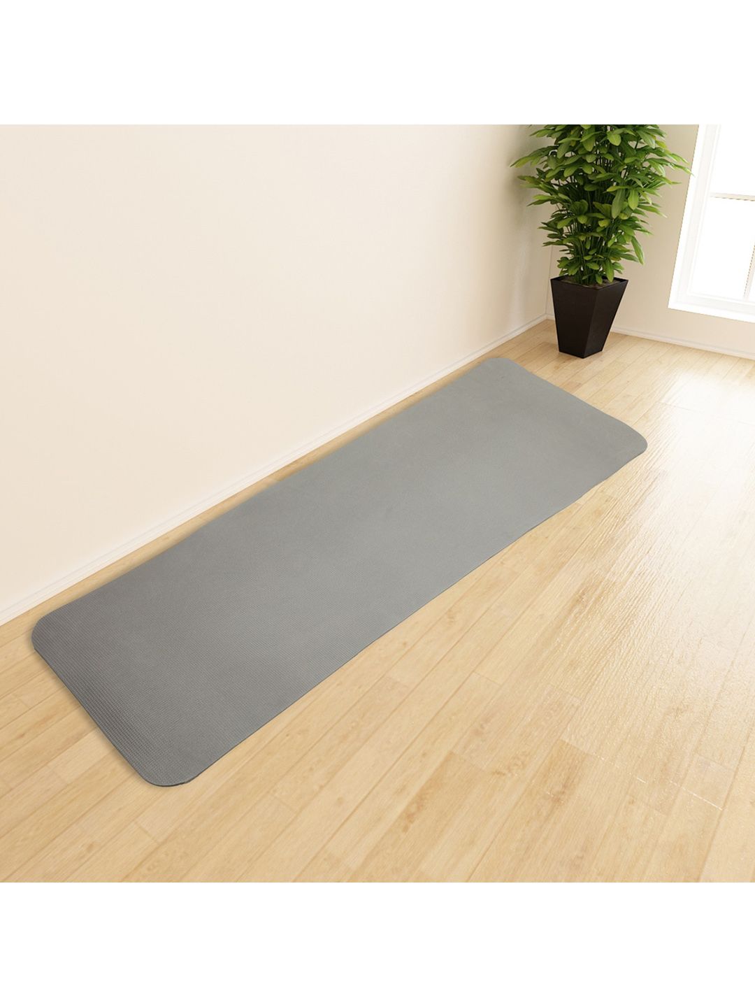 Home Centre Grey Solid Anti-Skid Textured Floor Runner Price in India