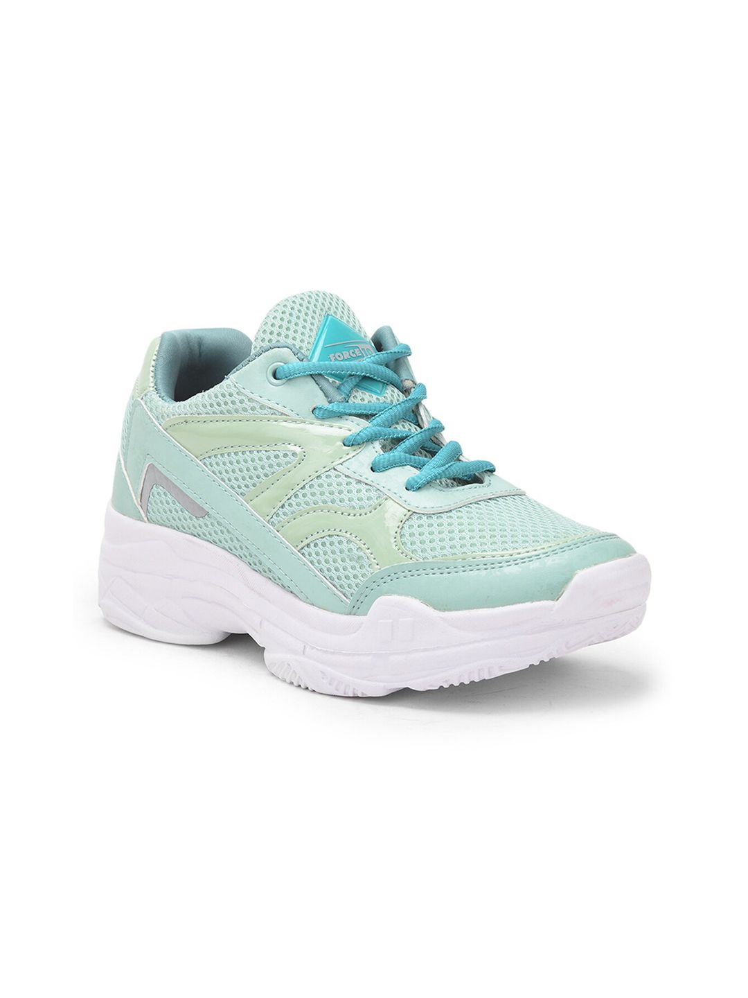 Liberty Women Green Mesh Running Non-Marking Sports Shoes Price in India