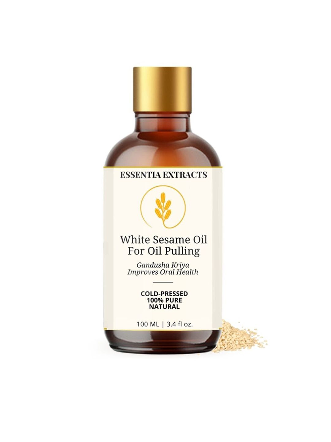 ESSENTIA EXTRACTS White Sesame Oil For Oil Pulling 100 ml