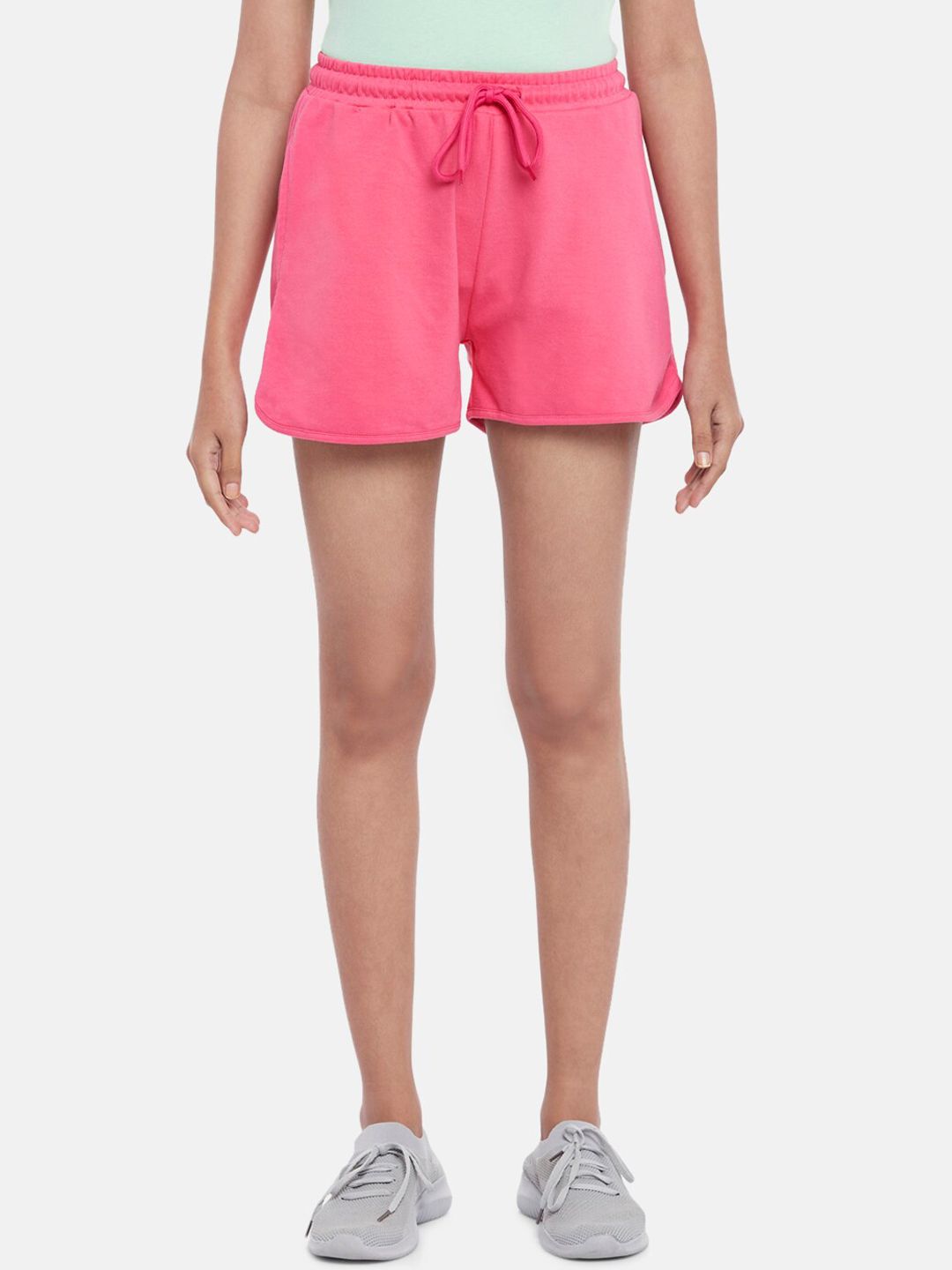 Ajile by Pantaloons Women Pink Solid Shorts Price in India