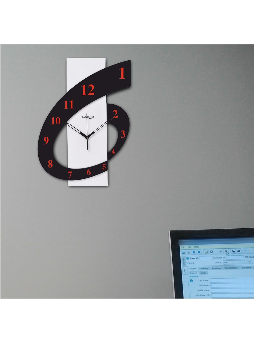 RANDOM Unisex Black & White Clocks Price in India
