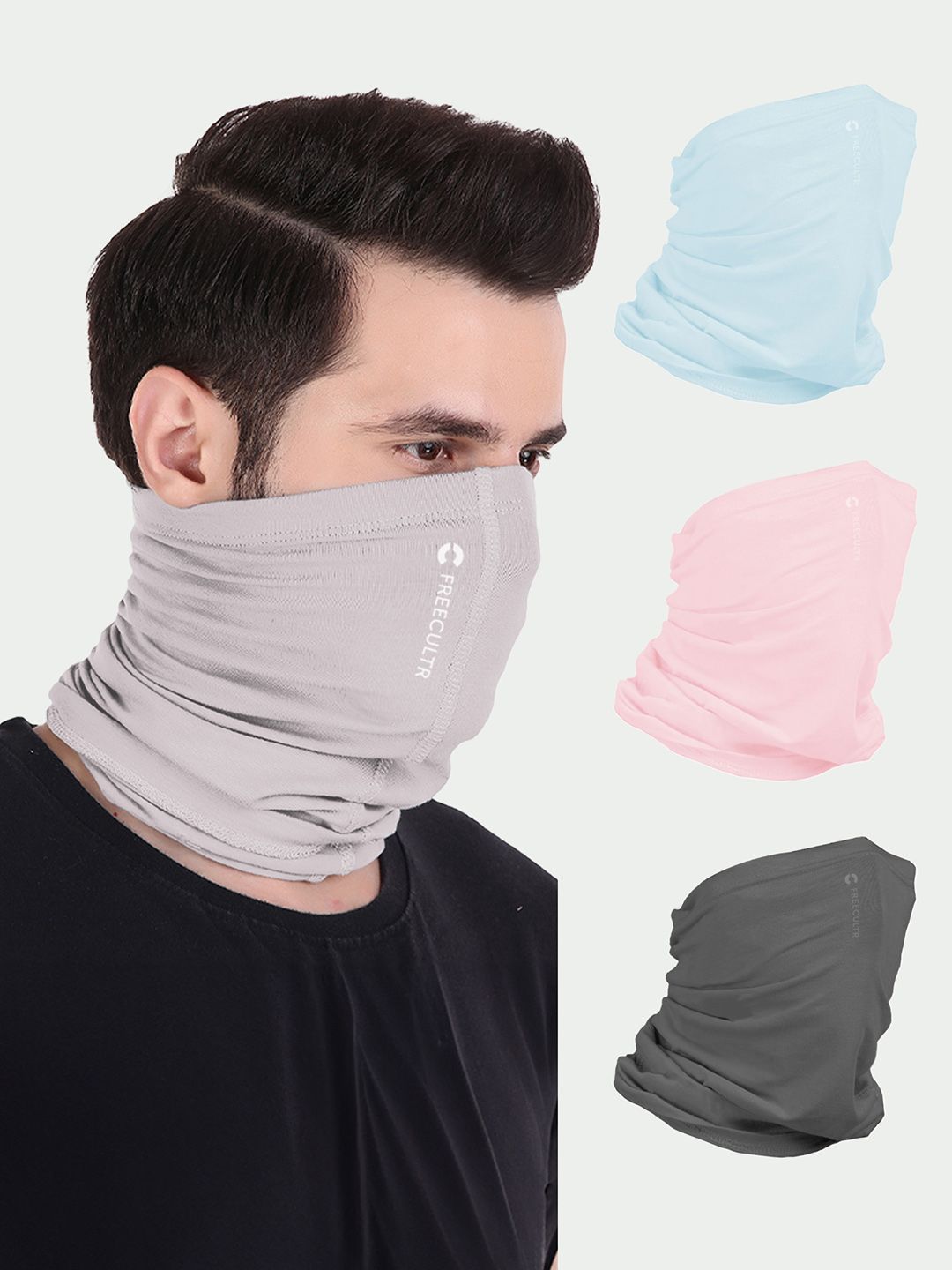 FREECULTR Unisex Pack Of 4 Bamboo Anti Microbial Bandana