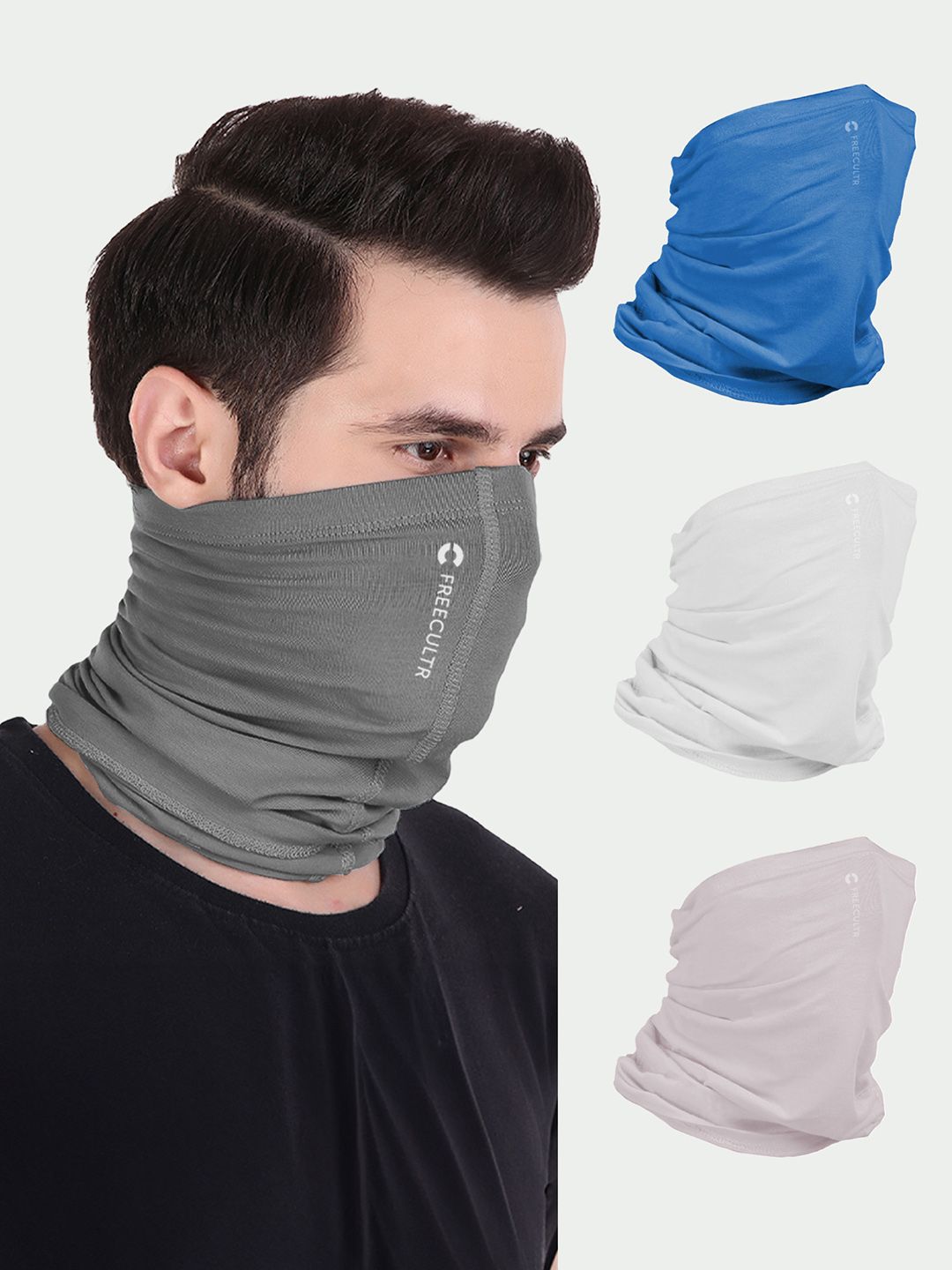 FREECULTR Unisex Pack Of 4 Anti Microbial Bandana Headbands