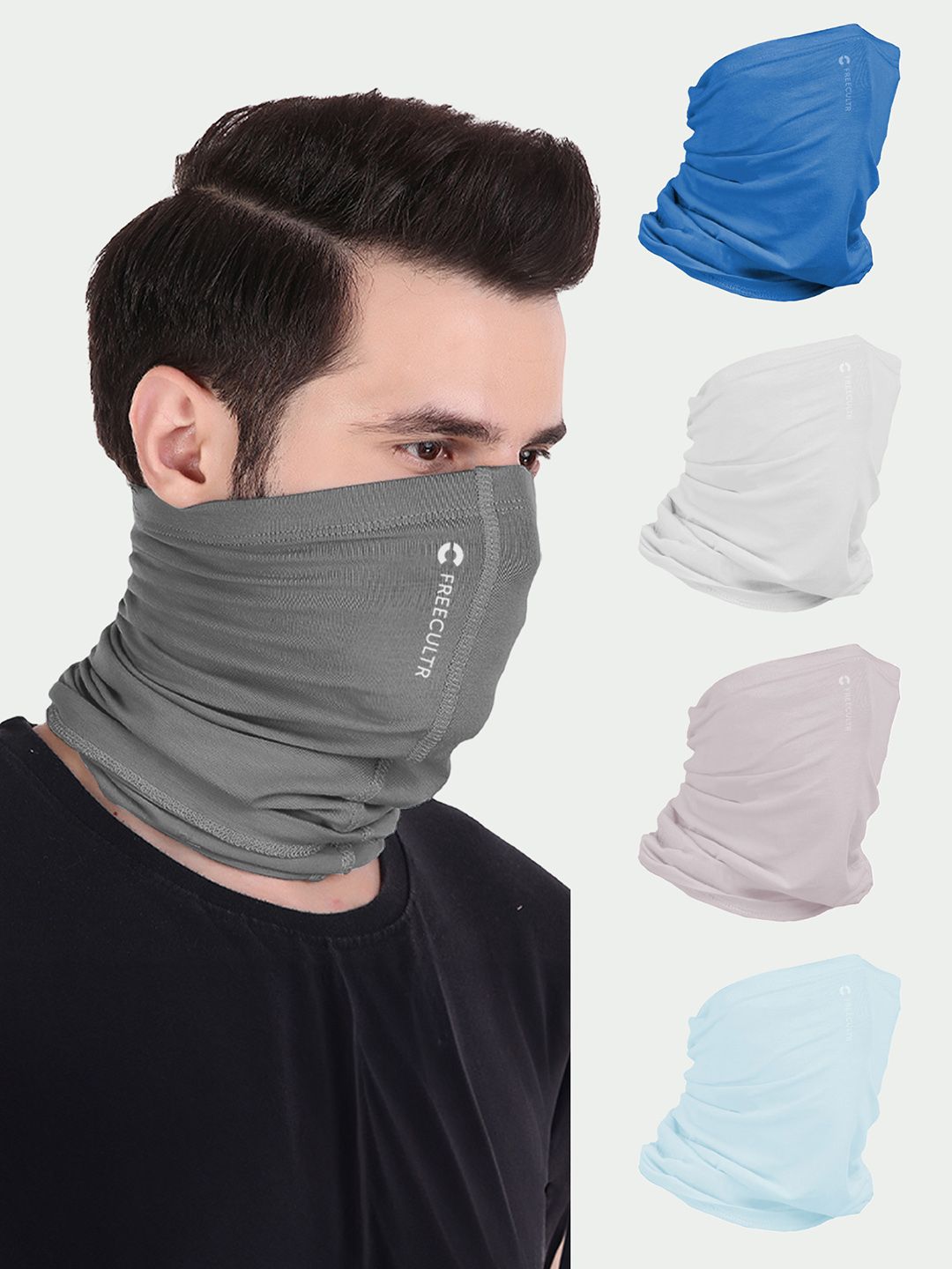 FREECULTR Pack Of 5 Anti Microbial Bamboo Multipurpose Headbands