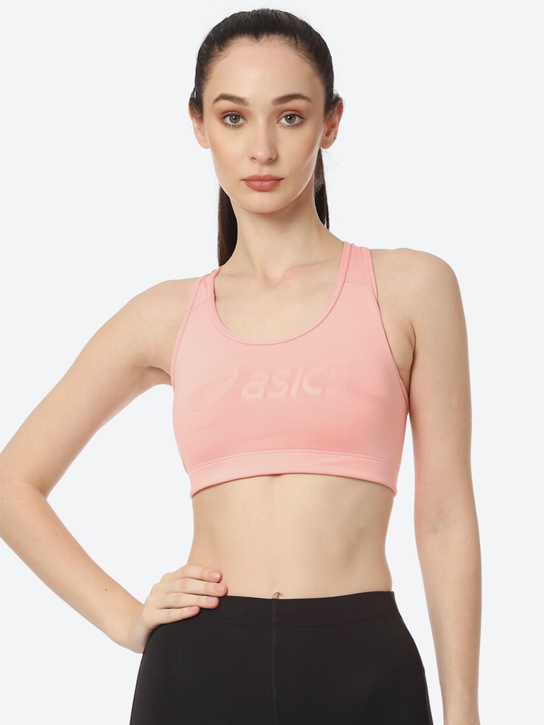 ASICS Womens Pink Sports Non-Wired Bra Price in India