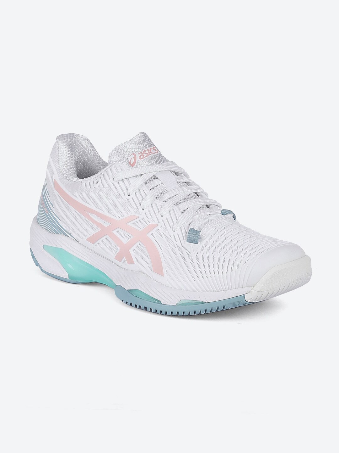 ASICS Women White Tennis Non-Marking  Solution Speed FF 2 Shoes Price in India