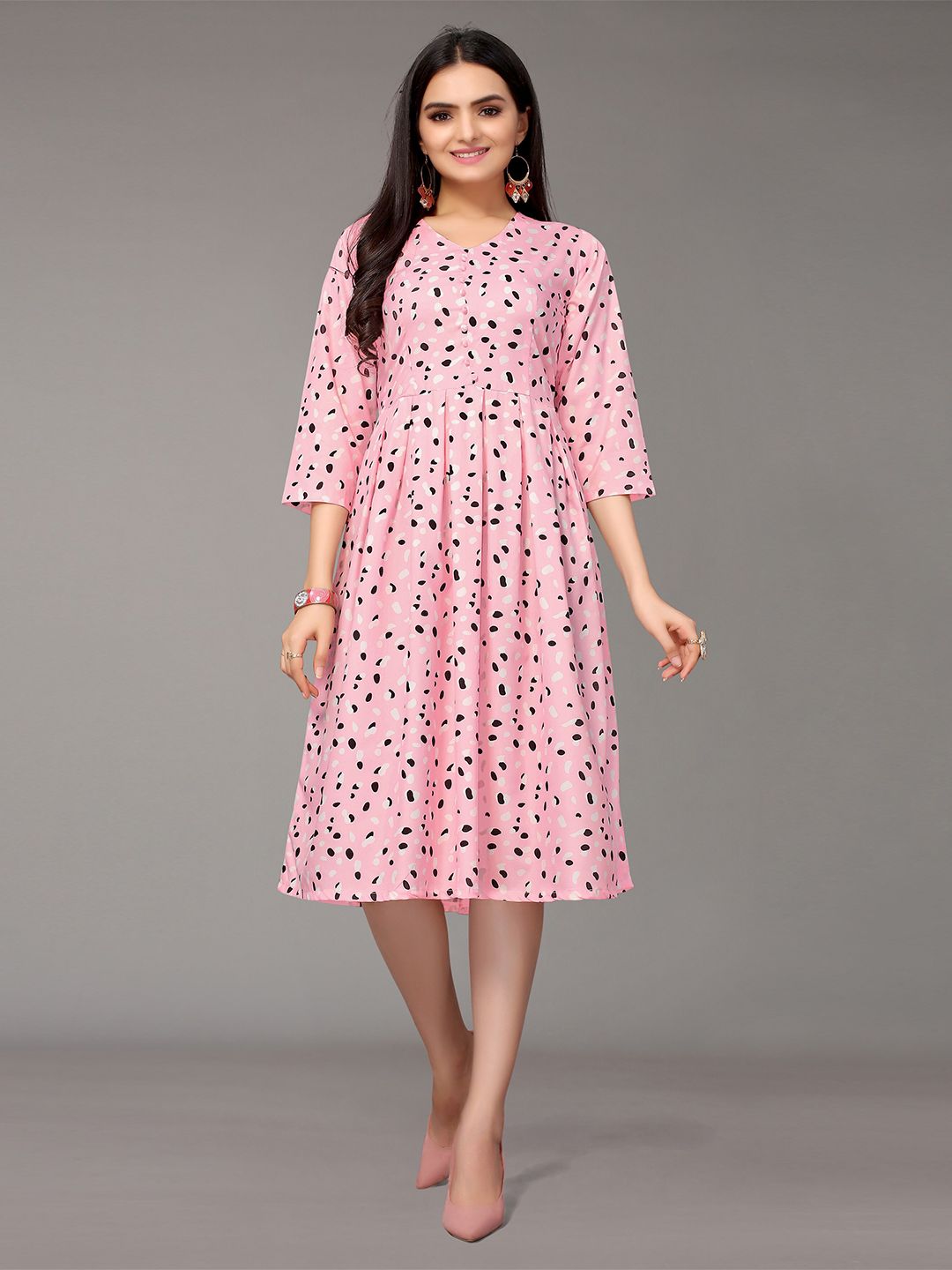 Nimayaa Pink Crepe Dress Price in India