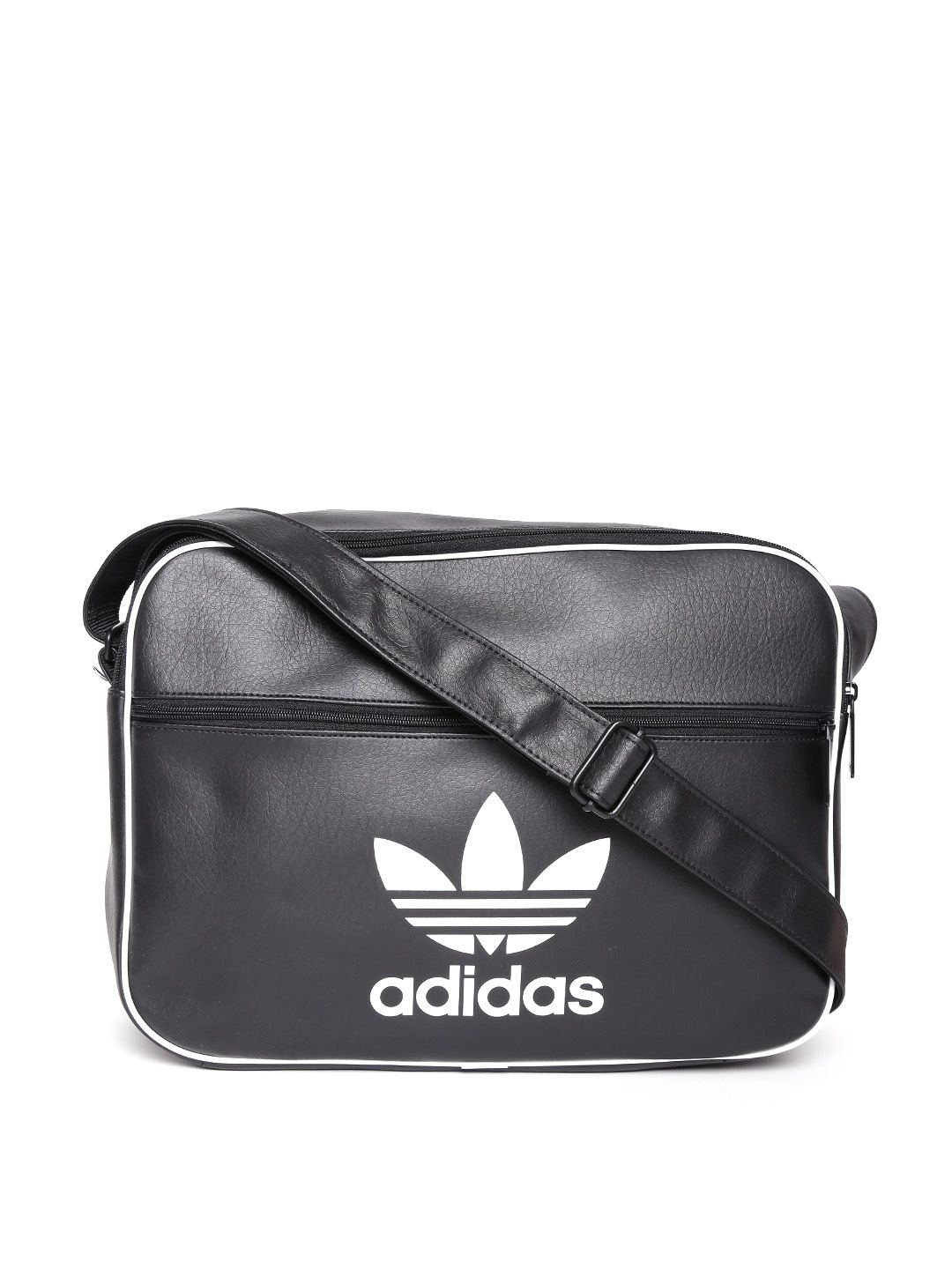 Buy ADIDAS Originals Unisex Black Airliner AC Clean Messenger Bag
