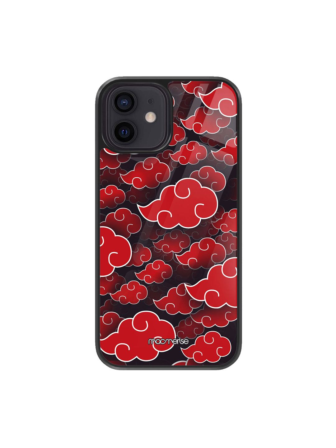 macmerise Black & Red Akatsuki Clouds iPhone 12 Mini Back Case Price in India