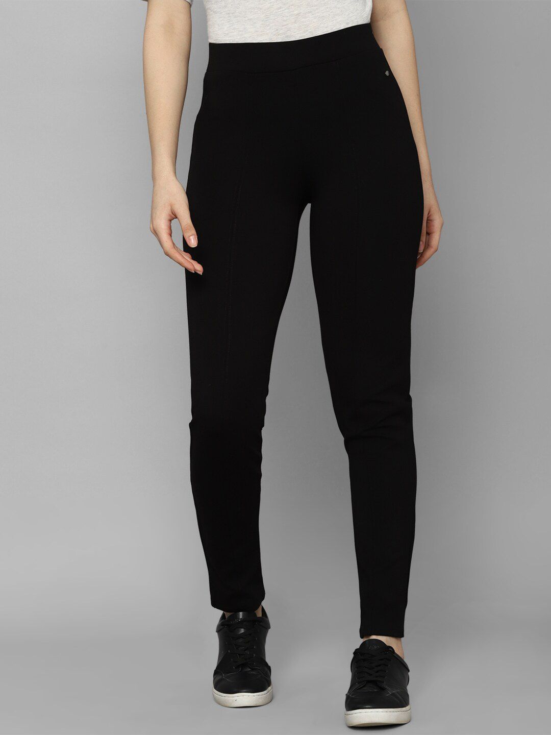 Allen Solly Woman Black Trousers Price in India