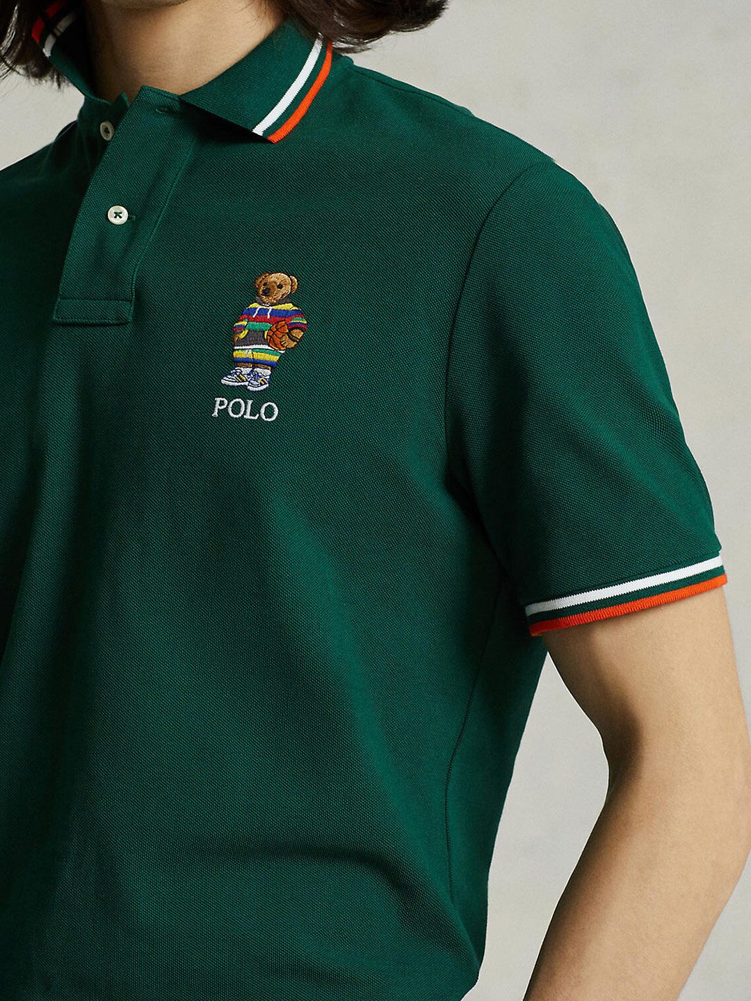 Buy Polo Ralph Lauren Men Green Polo Collar T-shirt - Tshirts for