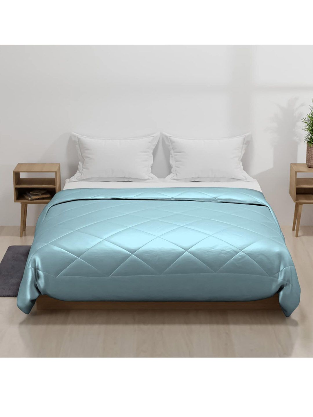 Stoa Paris Blue AC Room 150 GSM Double Bed Comforter Price in India