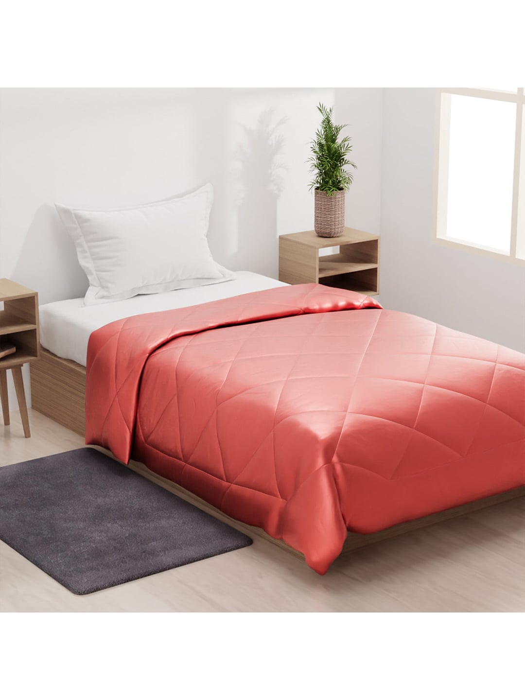 Stoa Paris Red AC Room 150 GSM Single Bed Comforter Price in India
