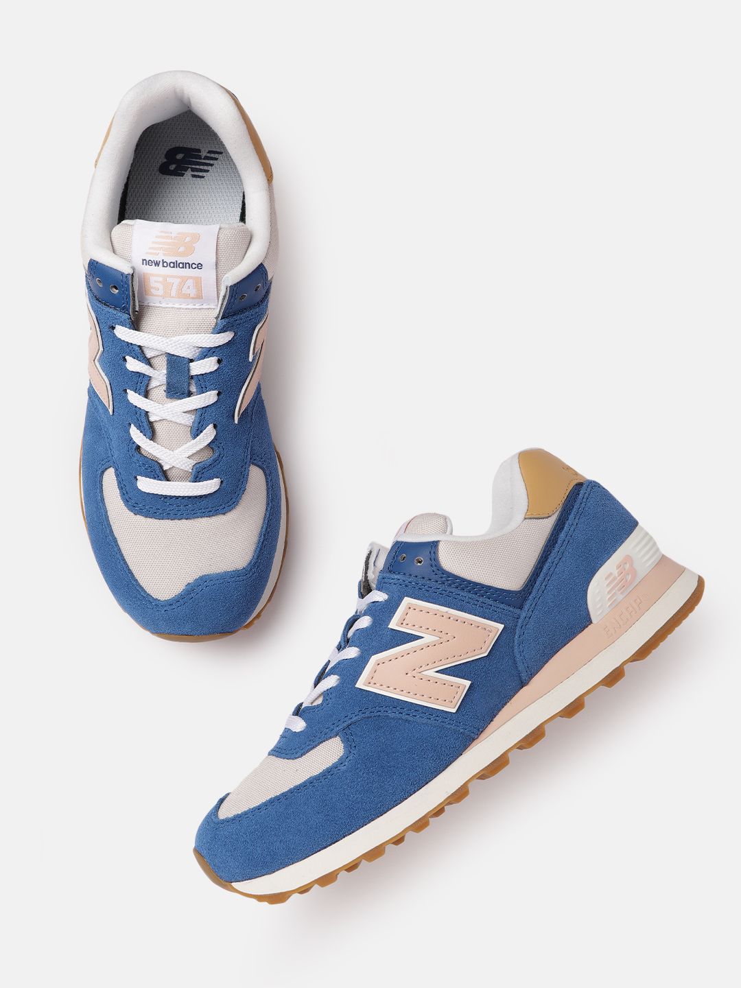 New Balance Women Blue Solid Sneakers Price in India