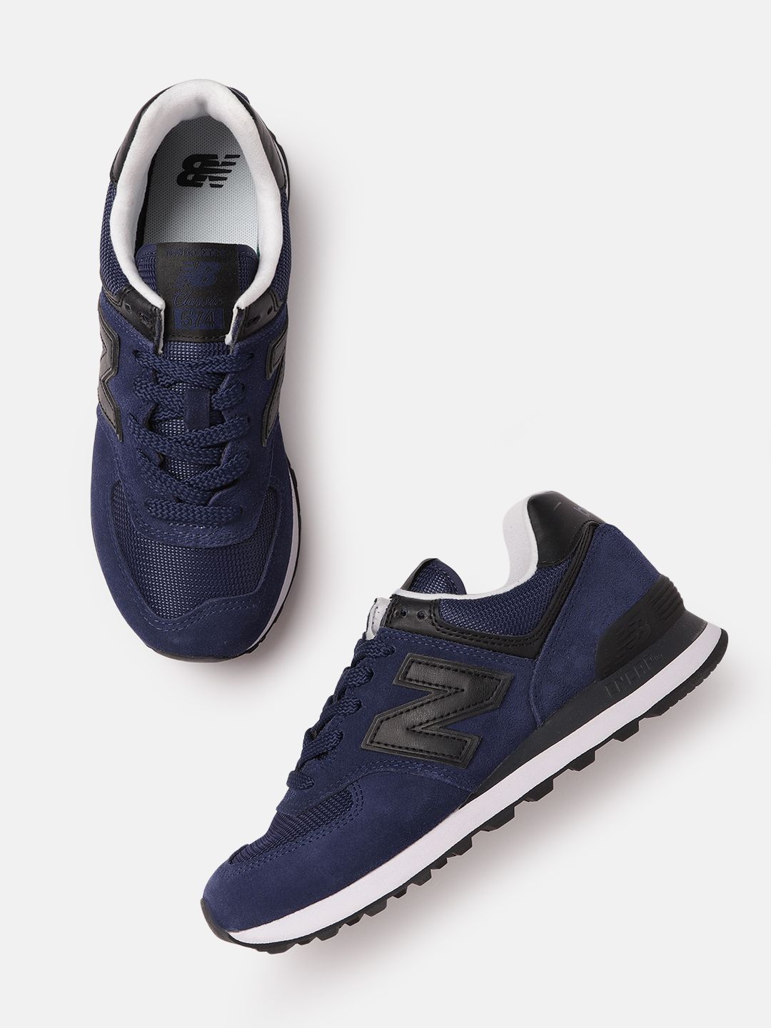 New Balance Women Navy Blue Solid Sneakers Price in India