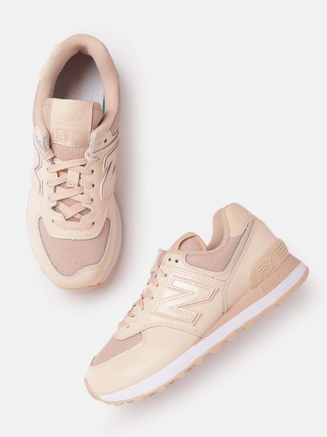 New Balance Women Pink Solid Sneakers Price in India