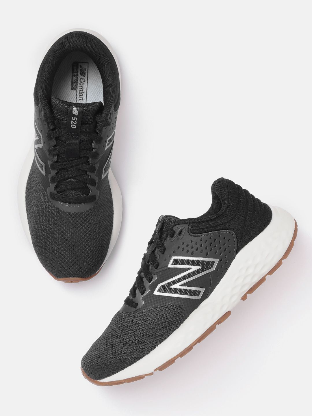 New Balance Women Black Woven Design 520 Running Shoes Price in India