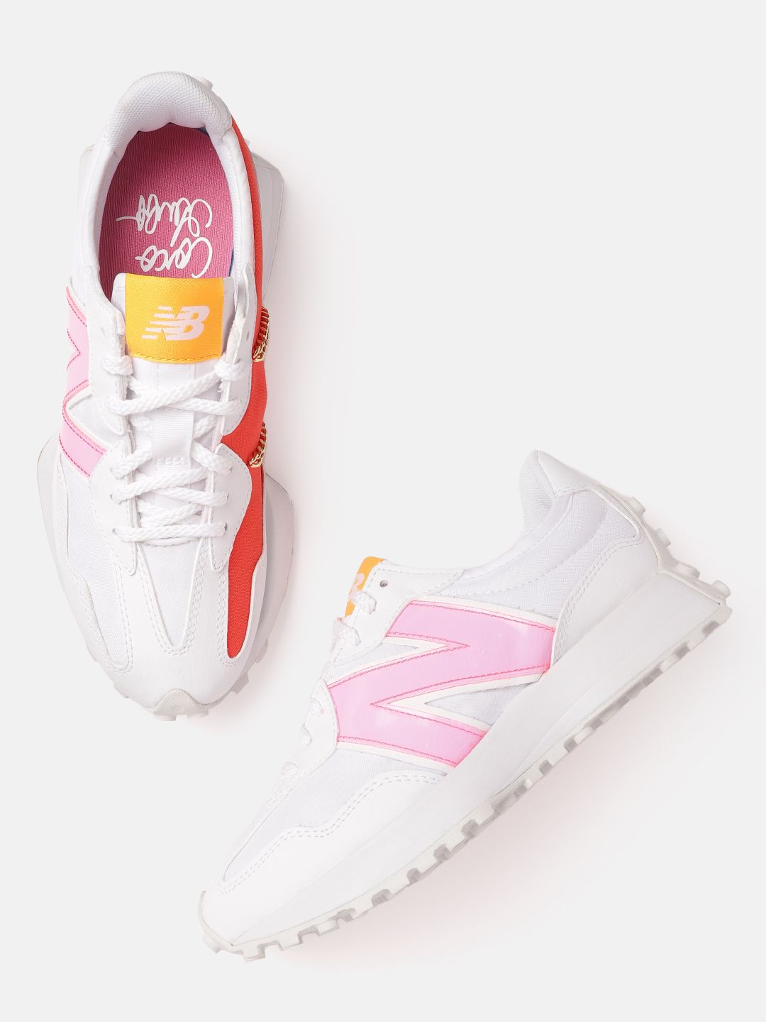 New Balance Women White Colourblocked Sneakers Price in India