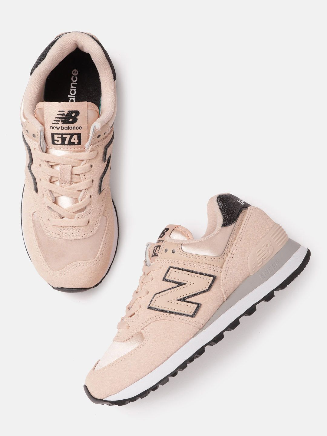 New Balance Women Pink Solid Sneakers Price in India