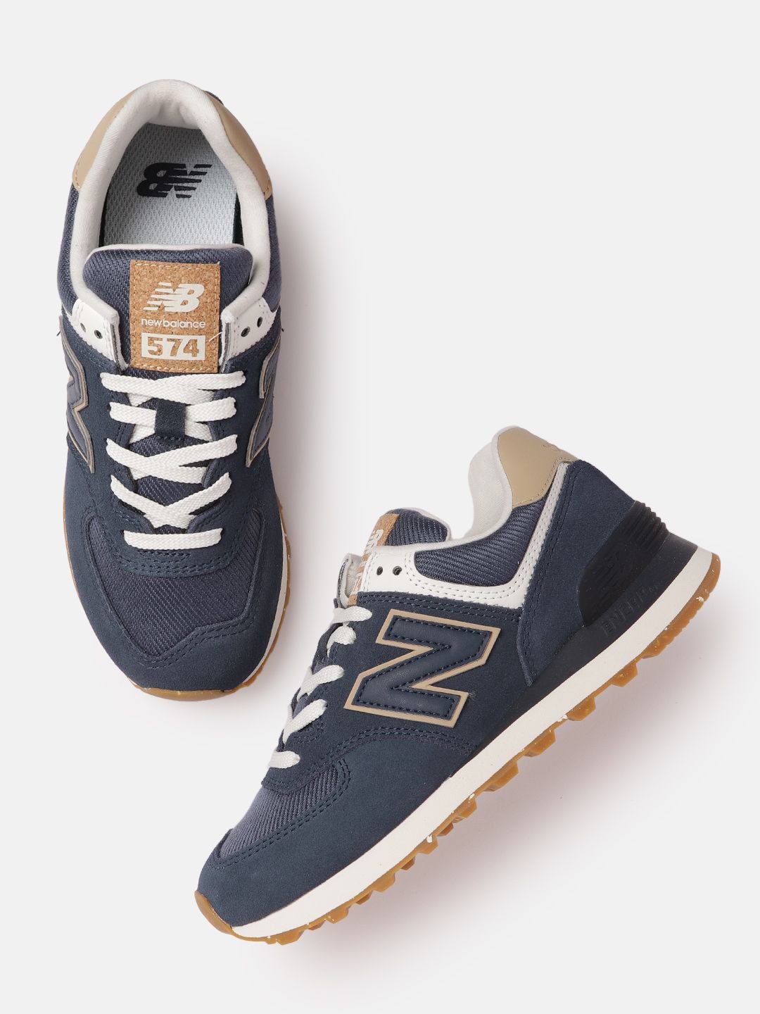 New Balance Women Blue Solid 574 Sneakers Price in India