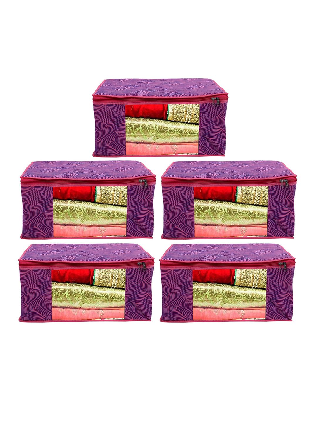 Home Fresh Set Of 5 Printed Saree Organisers Price in India