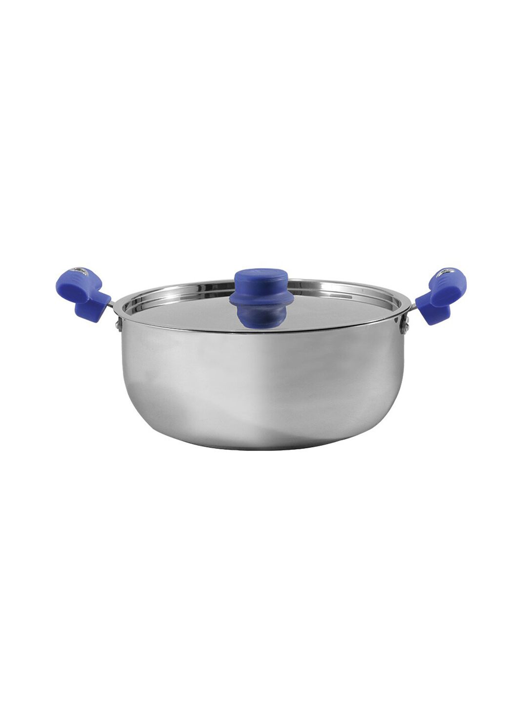 Wonderchef  Silver-Toned Solid Stainless-Steel Biriyani Pot Price in India