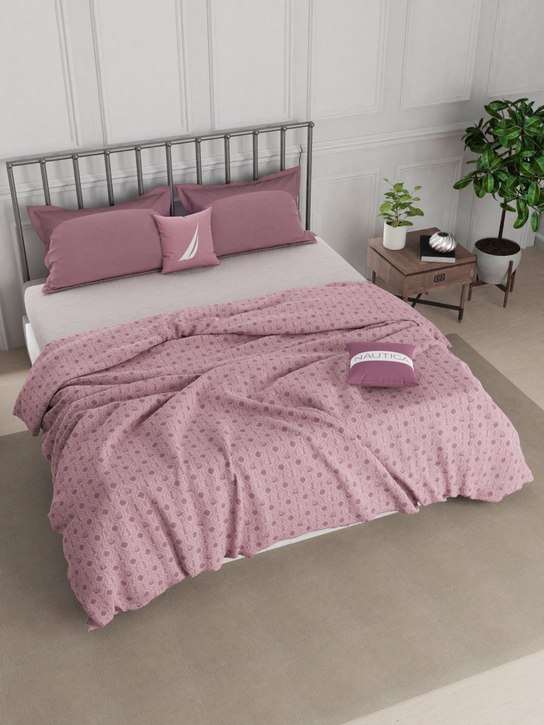 Nautica Pink AC Room 150 GSM Double Bed Comforter Price in India