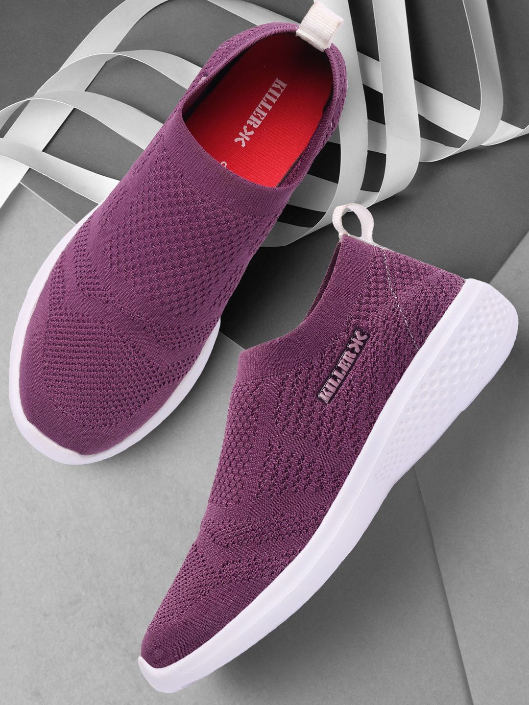 Killer Women Purple Woven Design Sneakers Price in India