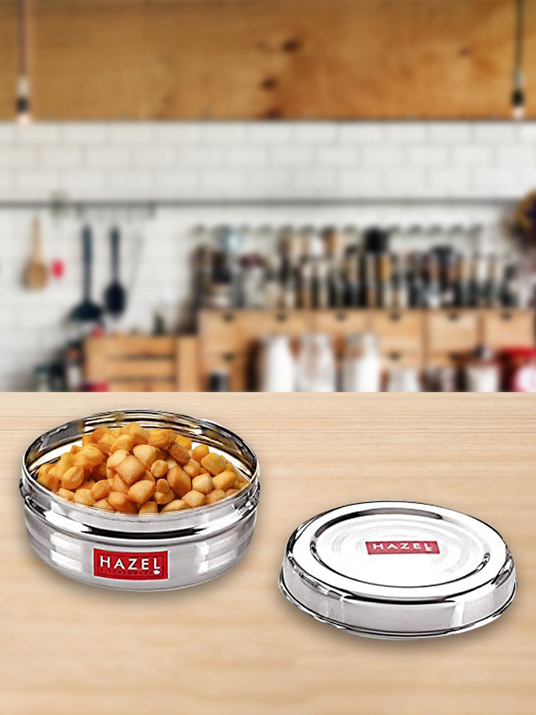 HAZEL Silver Steel Container For Kitchen Storage Price in India