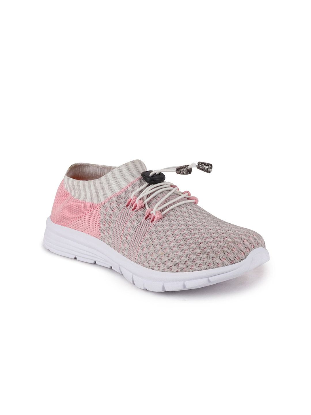 FAUSTO Women Grey Mesh Running Non-Marking Shoes Price in India